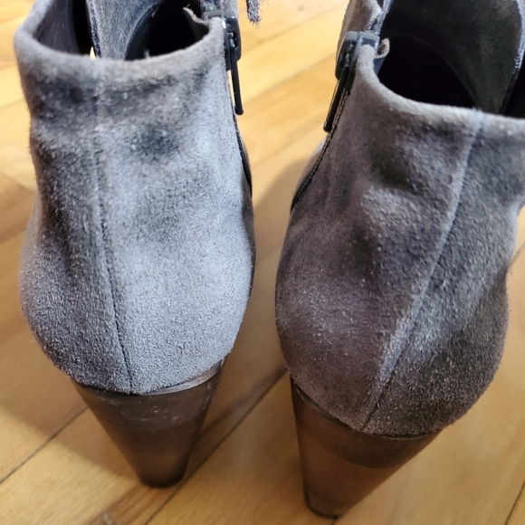 COCLICO Taupe Suede Wooden Platform Ankle Boots, EU 40 - Picture 6 of 14